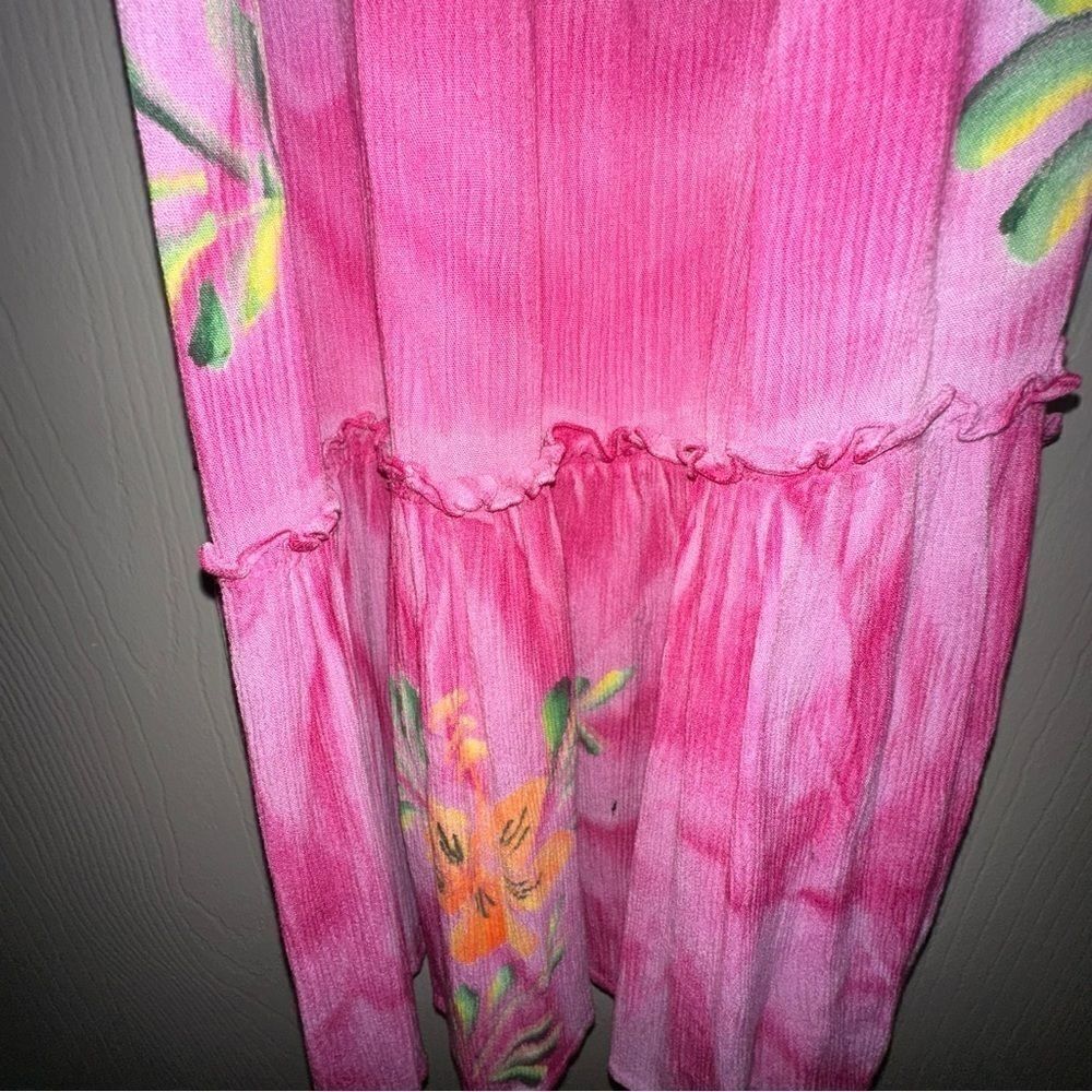 1990s Tropical Batik Smocked Dress Selected By Ritual Vintage View 4
